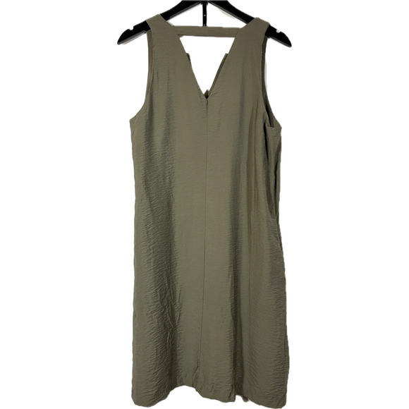 Banana Republic Women's Size L Sleeveless Relaxed Fit Shift Dress Olive Green - Picture 9 of 14